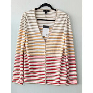 St. John Wool Blend V neck Cardigan